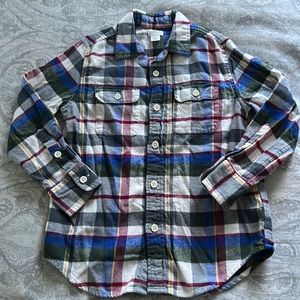 J crew Crewcuts flannel shirt size 6-7